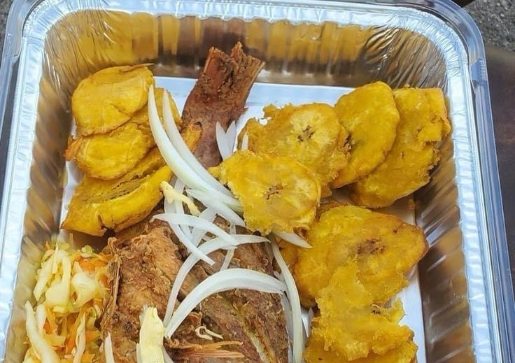 Poisson fri avek banan 