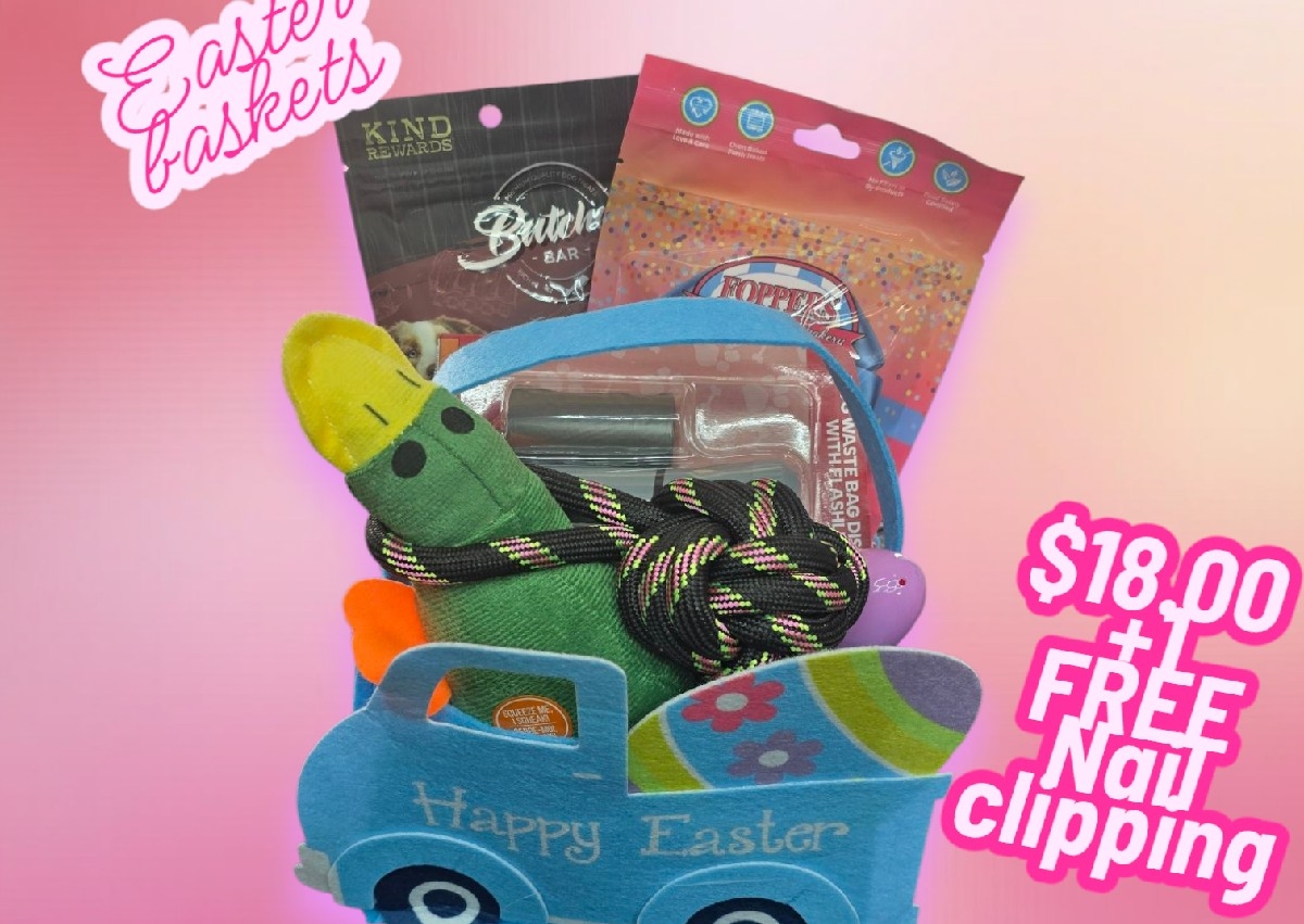 Holiday baskets with a FREE nail trim