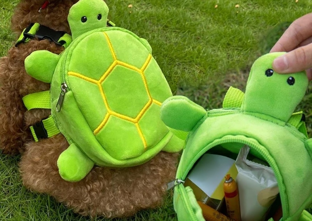 Turtle dog harness backpack