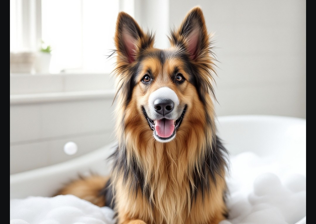 Bubble bath XXL long coat 90-100lbs