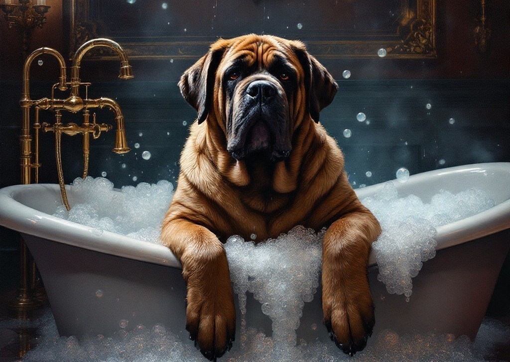 Bubble bath XXXL short coat 100 lbs+
