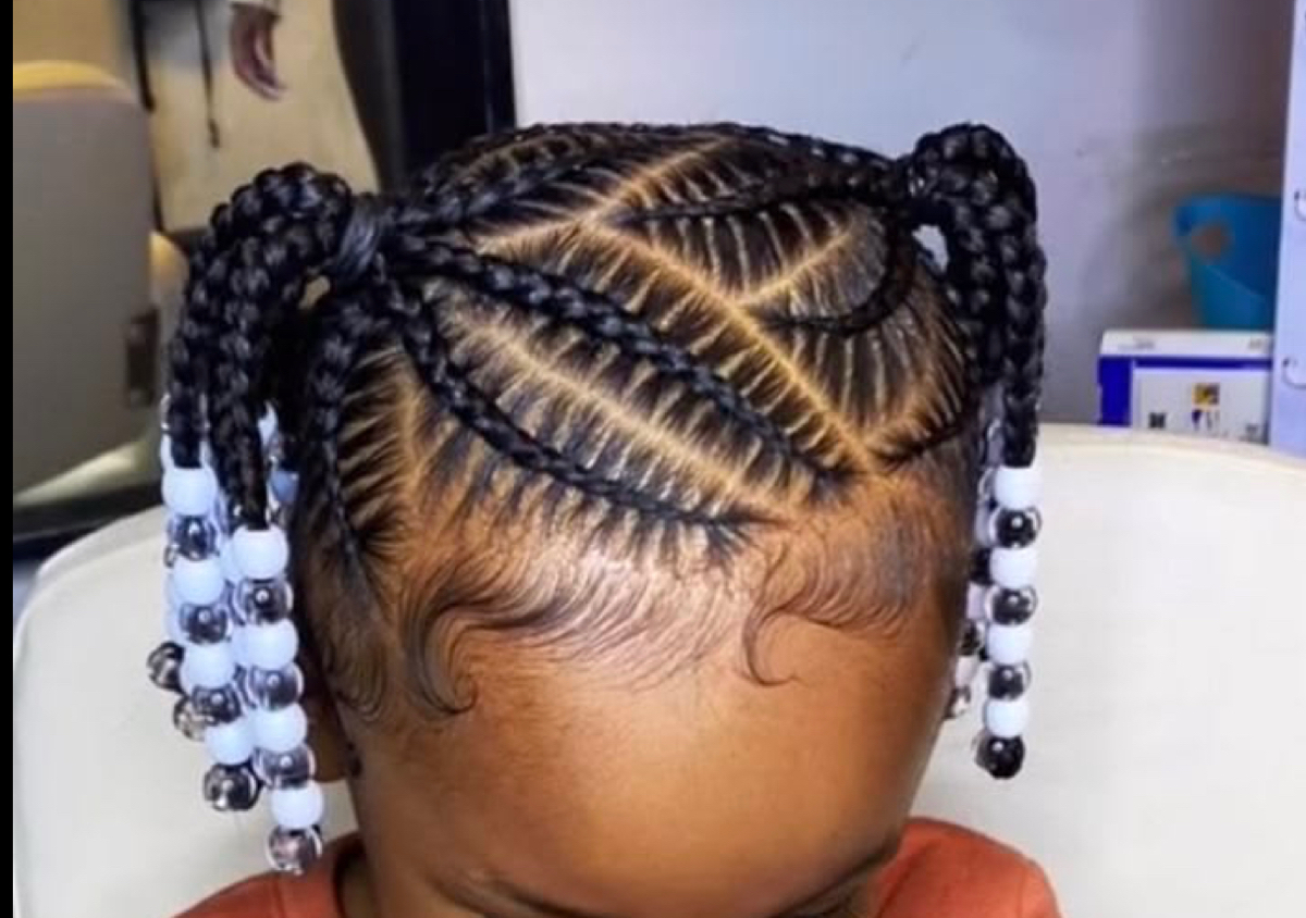 Kids cornrows ( No Hair added)