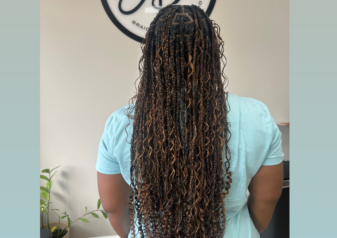 Boho box braids