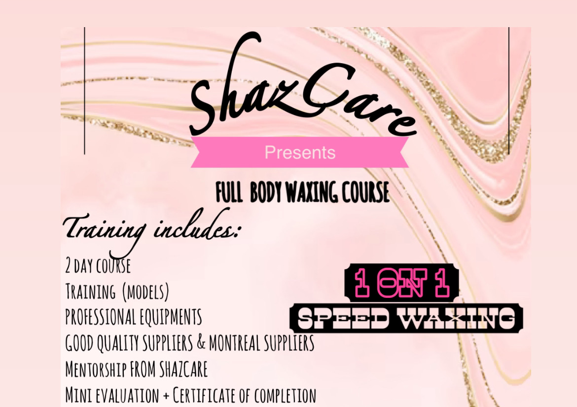 Full Body Wax Course/ Cours de corps entier
