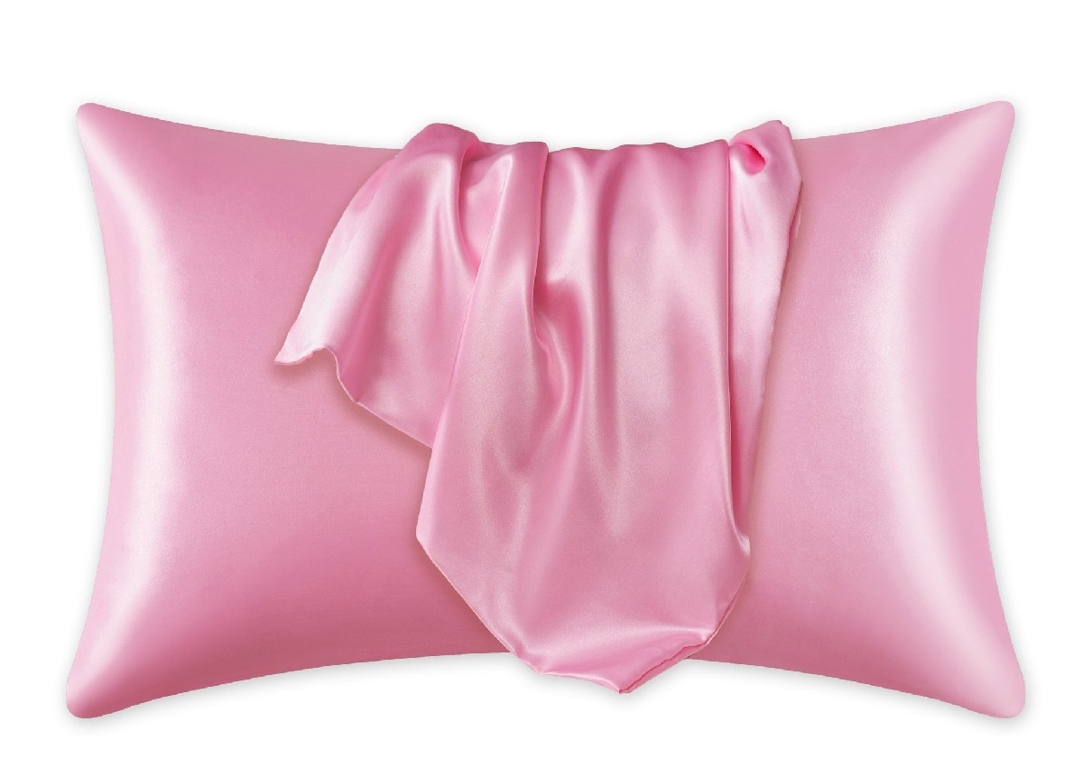 Pink Satin Pillowcase