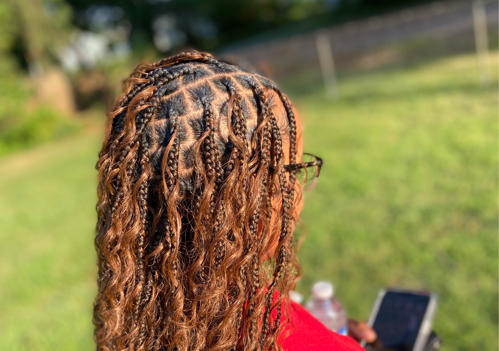 Medium Knotless Boho Braids