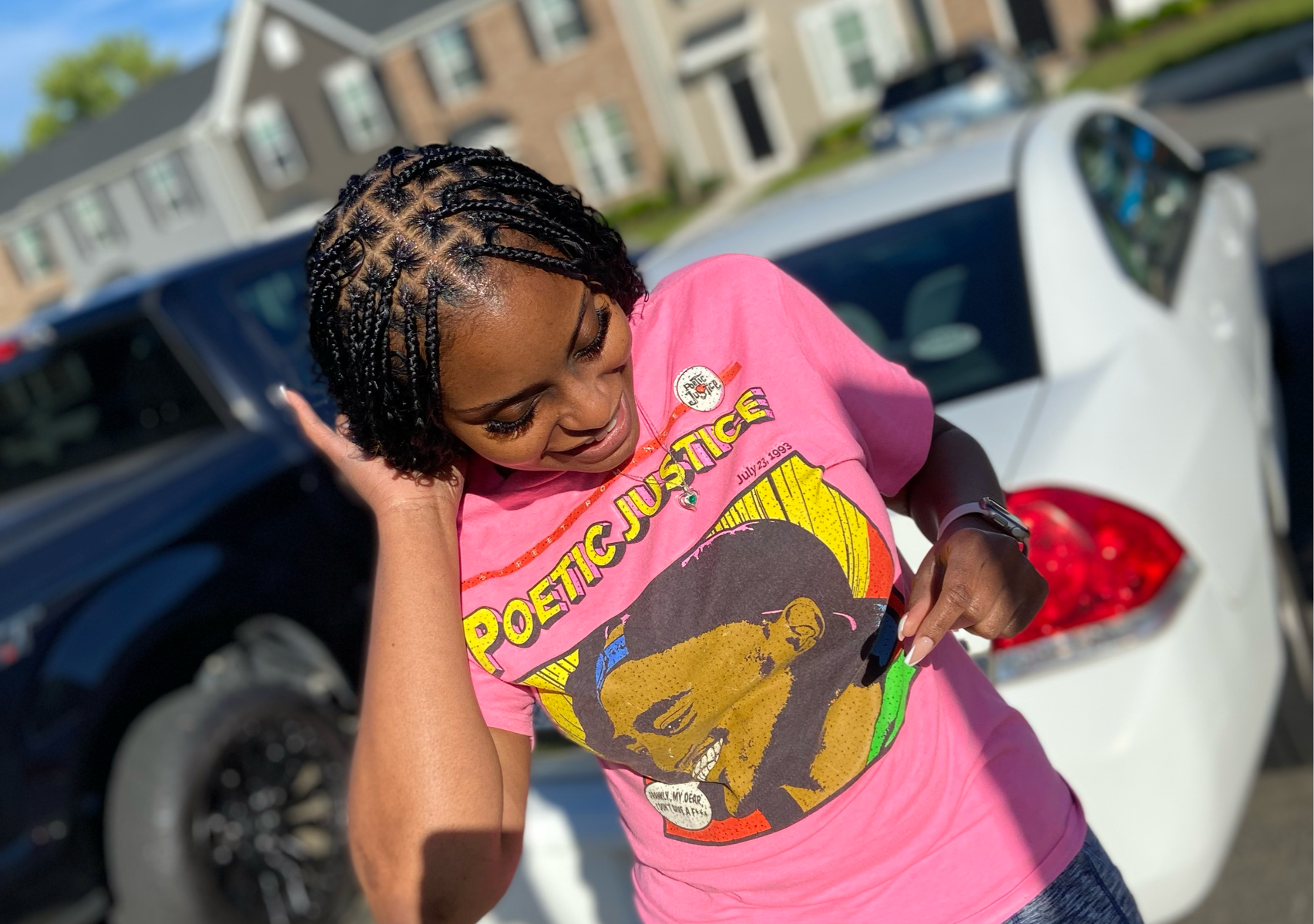 Small Knotless Boho Braids