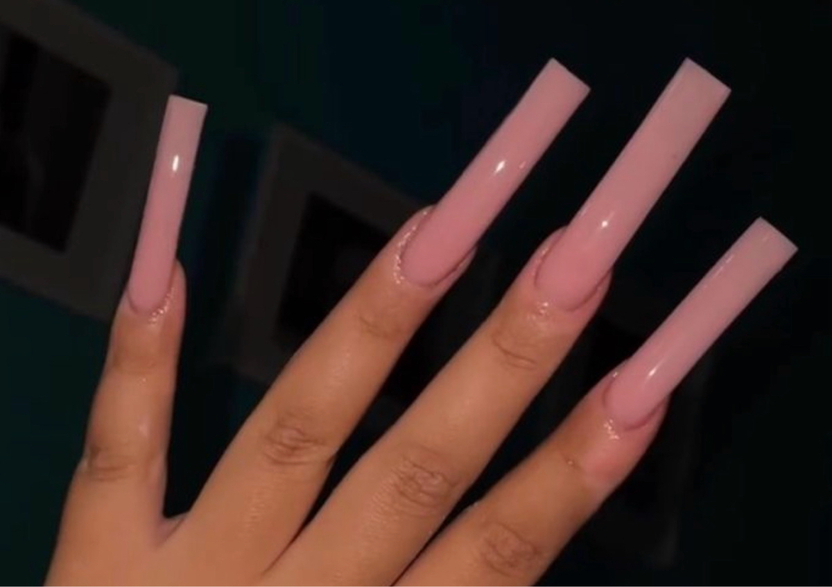  XLong acrylic Nails ( ONLY)