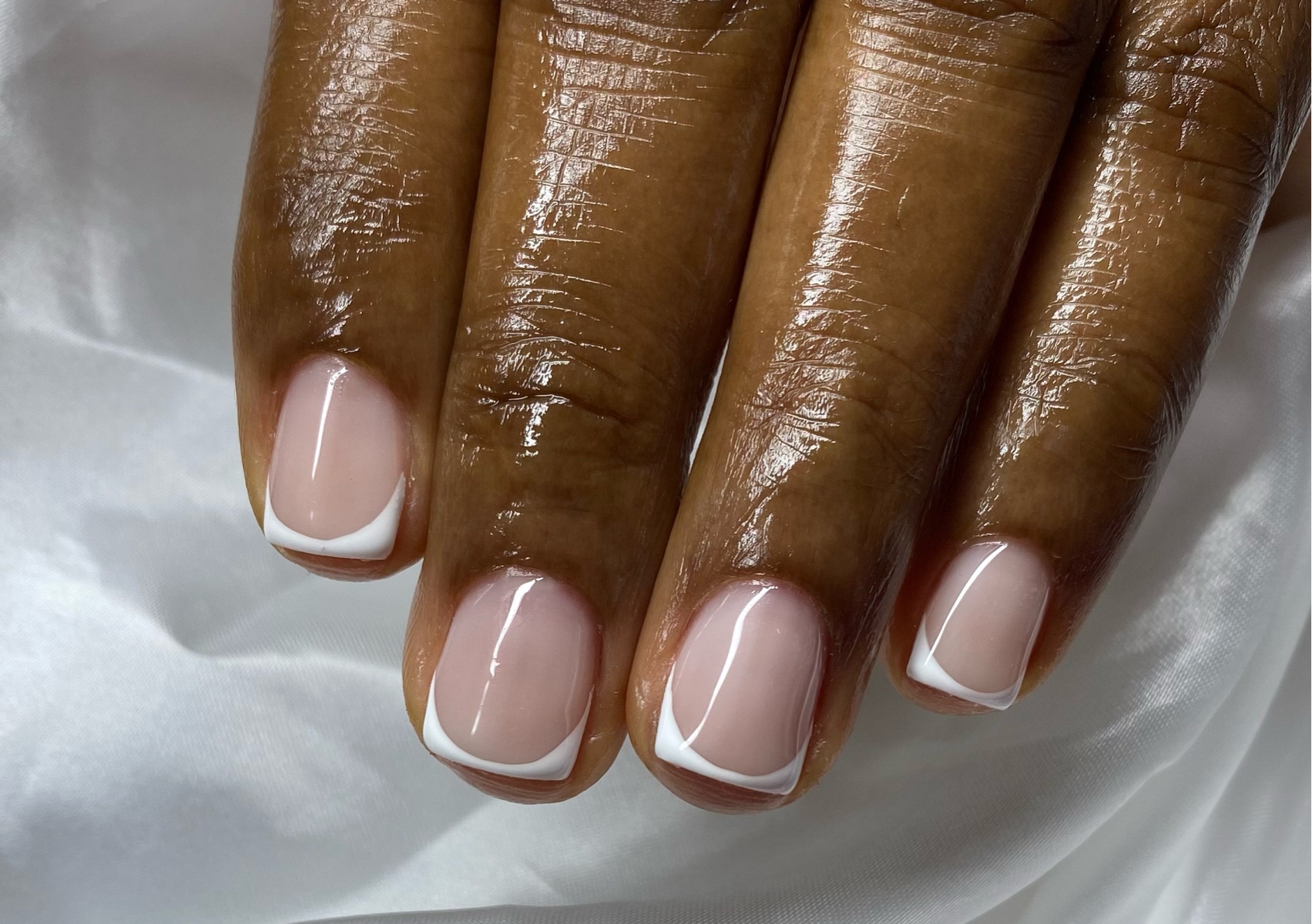 Builder Gel with simple French  