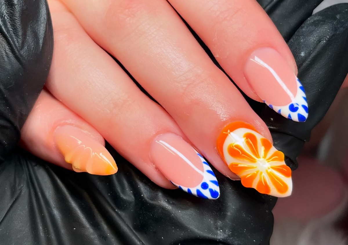 hard gel complex nail art infill