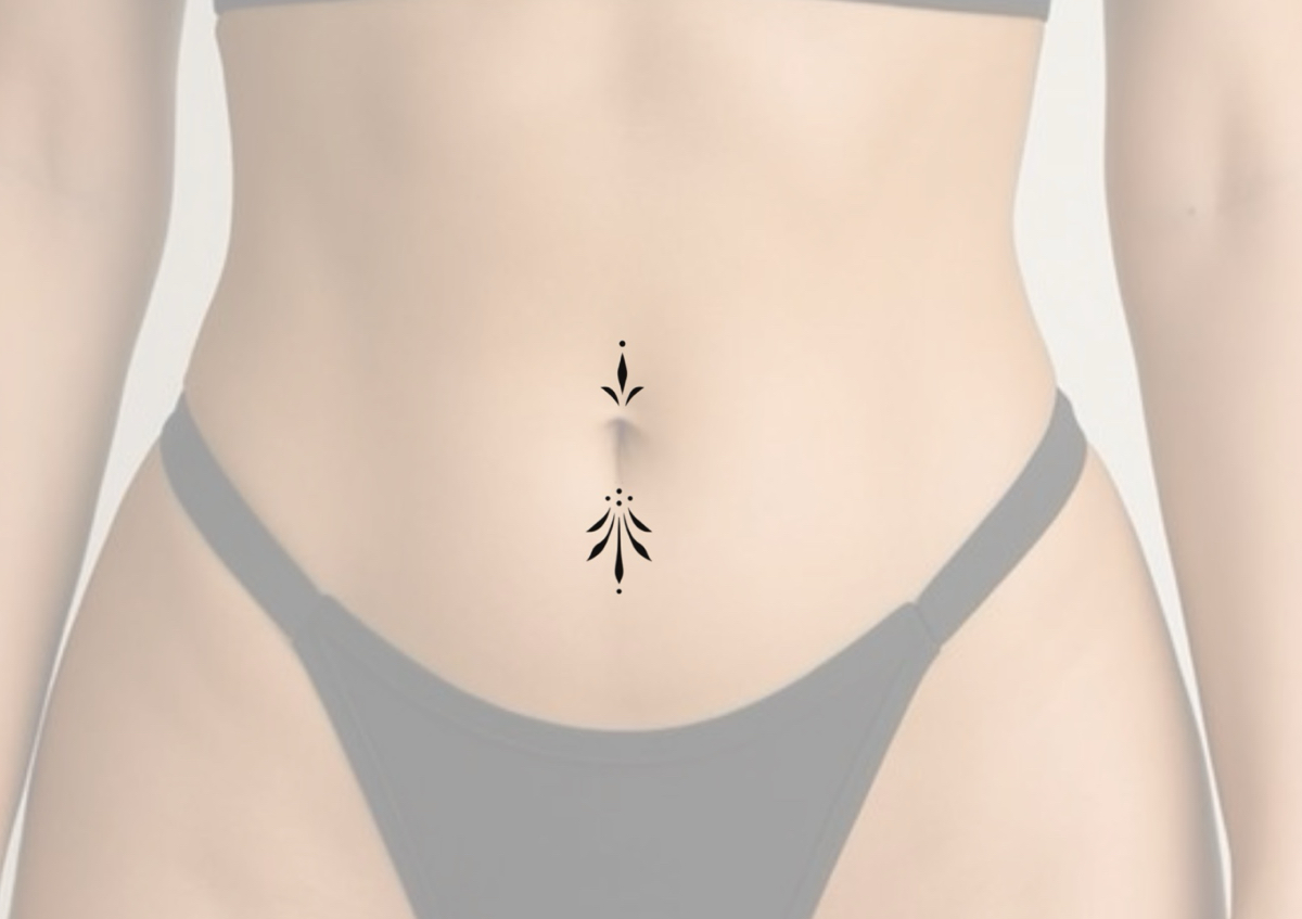 Belly Ring Flash Tattoo