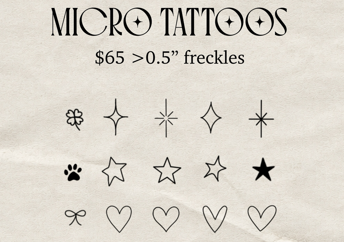 Micro Flash Tattoo <0.5”