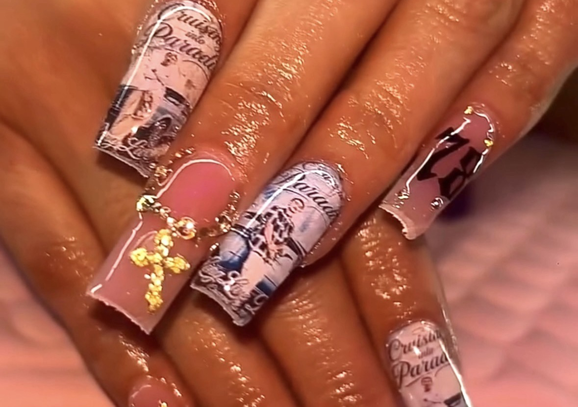 Picture nails L/XL