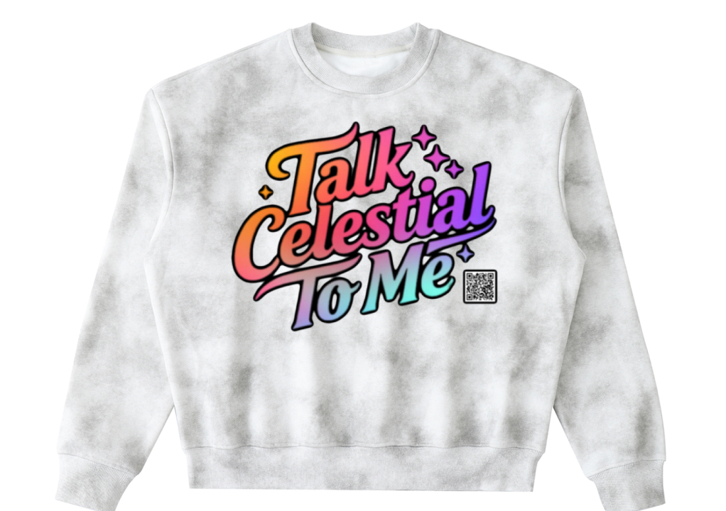 Talk Celestial to Me - Acid Wash Sweatshirt