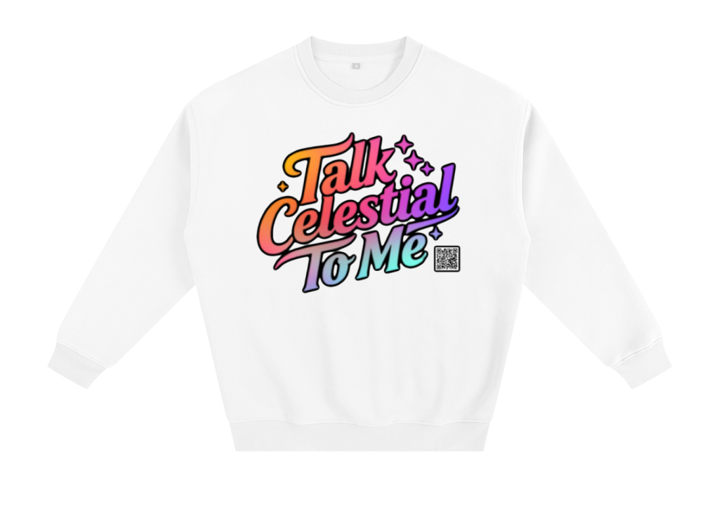 Talk Celestial to Me - Crewneck - White, Rnbw