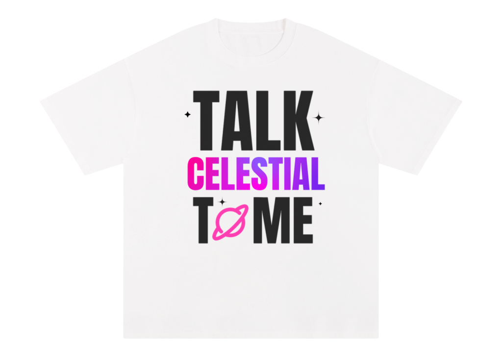 Talk Celestial to Me - Planer Tshirt (White)