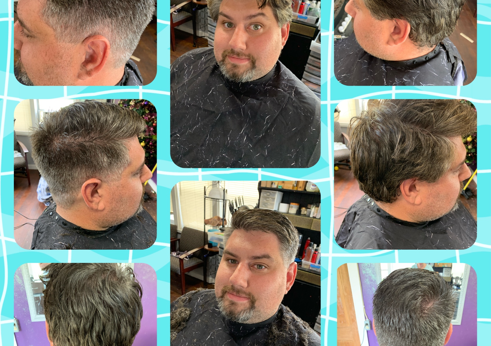 Men hair cut and beard trim