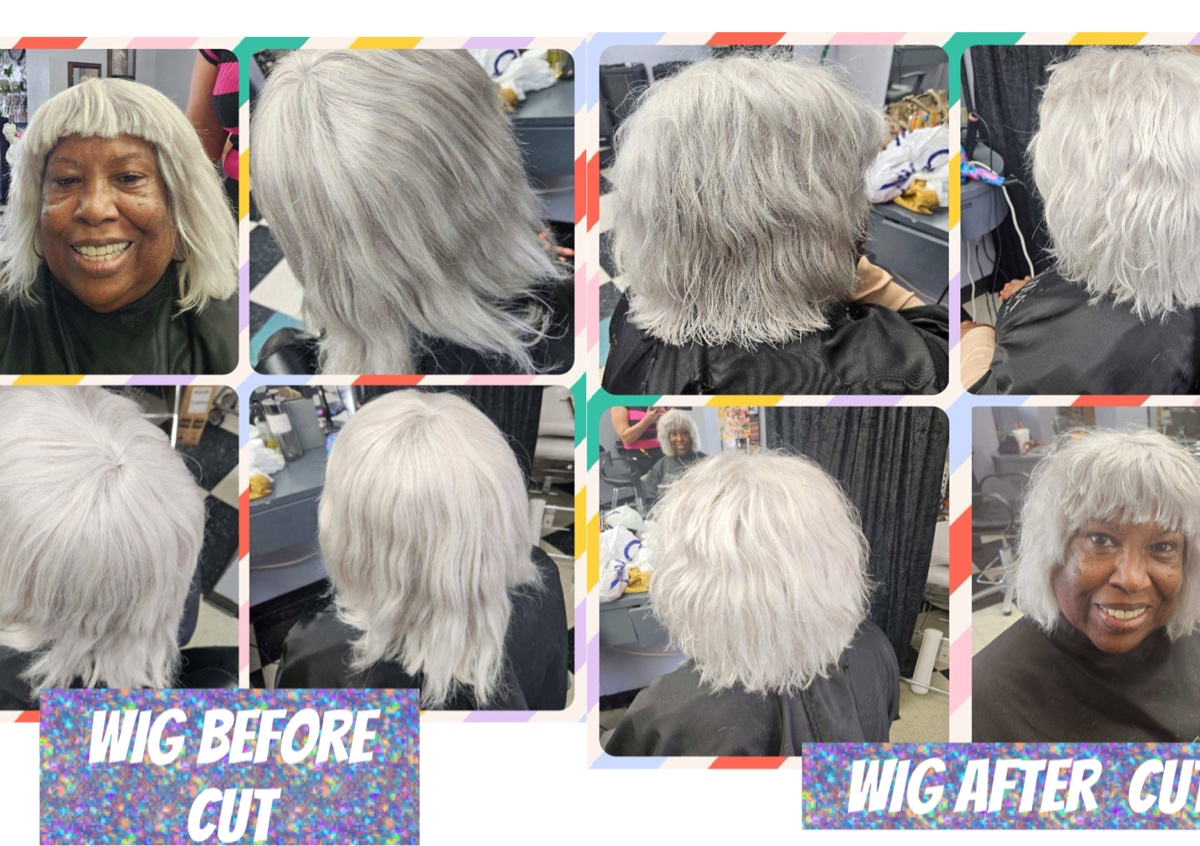 Wig haircut 