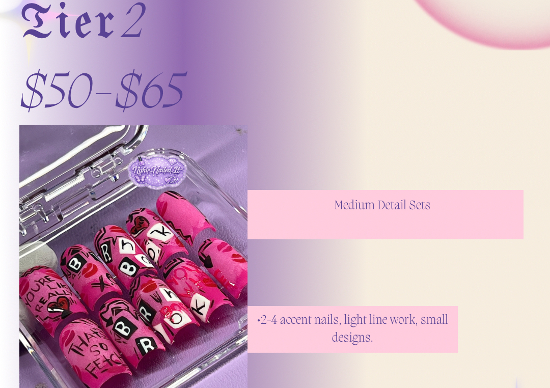 𝔭𝔯𝔢𝔰𝔰-𝔬𝔫 𝔫𝔞𝔦𝔩𝔰: 𝔗𝔦𝔢𝔯 2