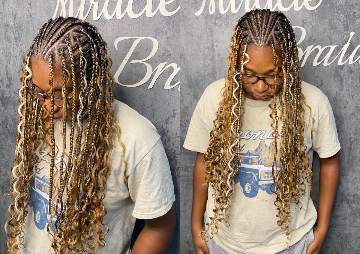 Freestyle Tribal Boho Braids(default:waist length)