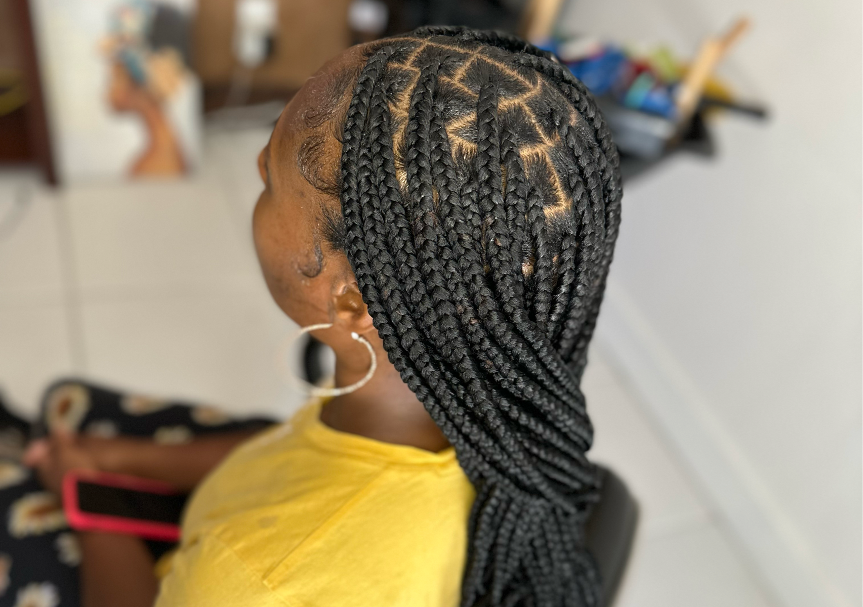 Medium Knotless Braids
