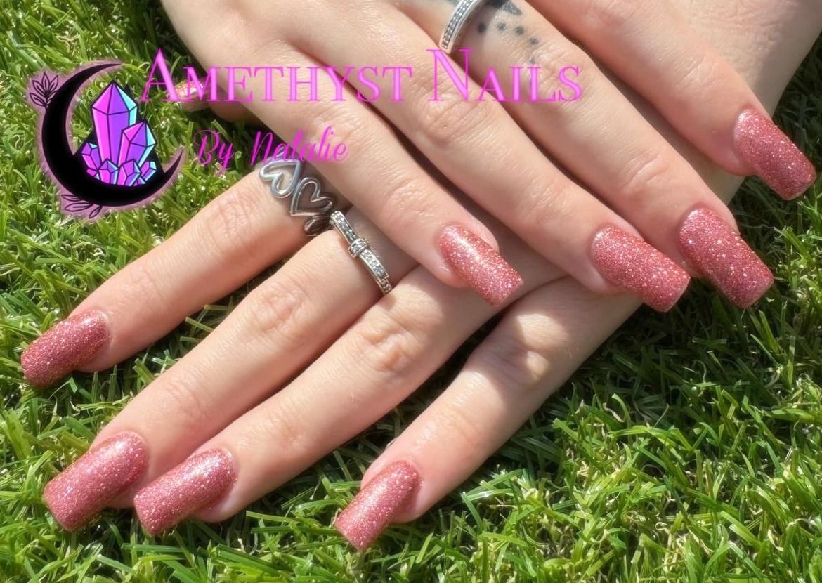 Acrylic Full set  - Tips/Sculpted - Gel colour only - Short medium length