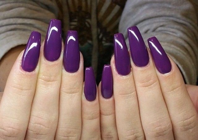 Acrylic Full set  - Tips/Sculpted - Gel colour only - Long / XL length