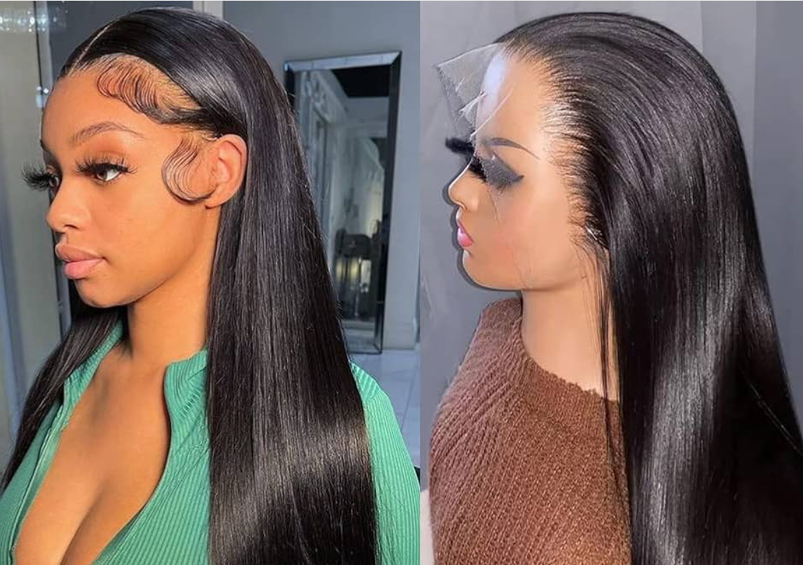Frontal Wig with Baby Hair Natural Black