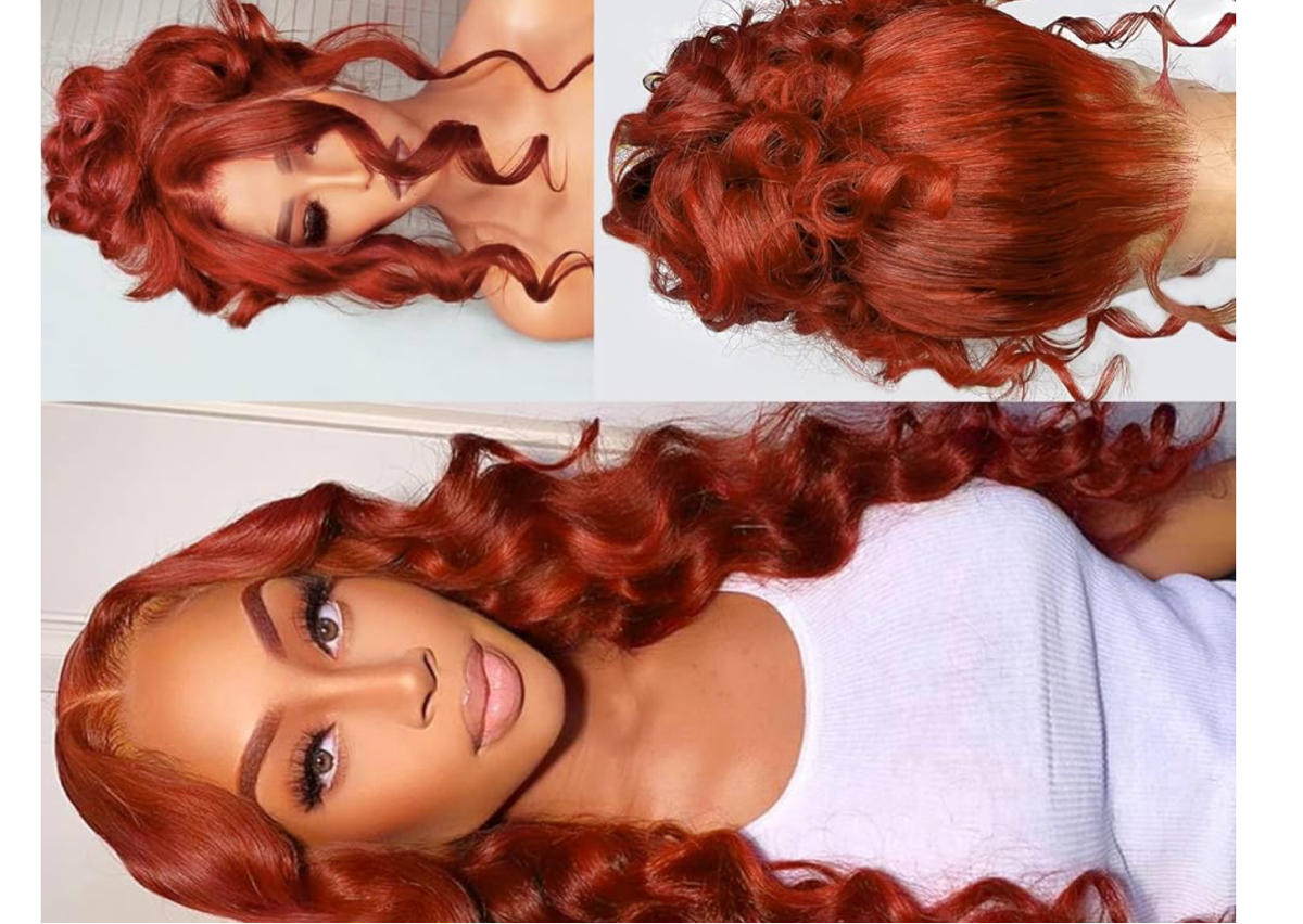 Reddish Brown 360 Lace Front Wigs