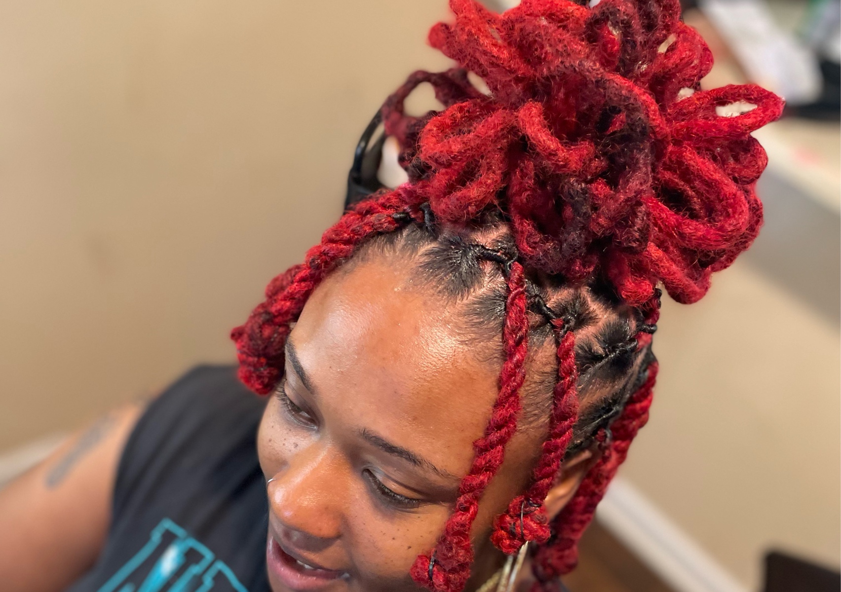 Full head of color service 