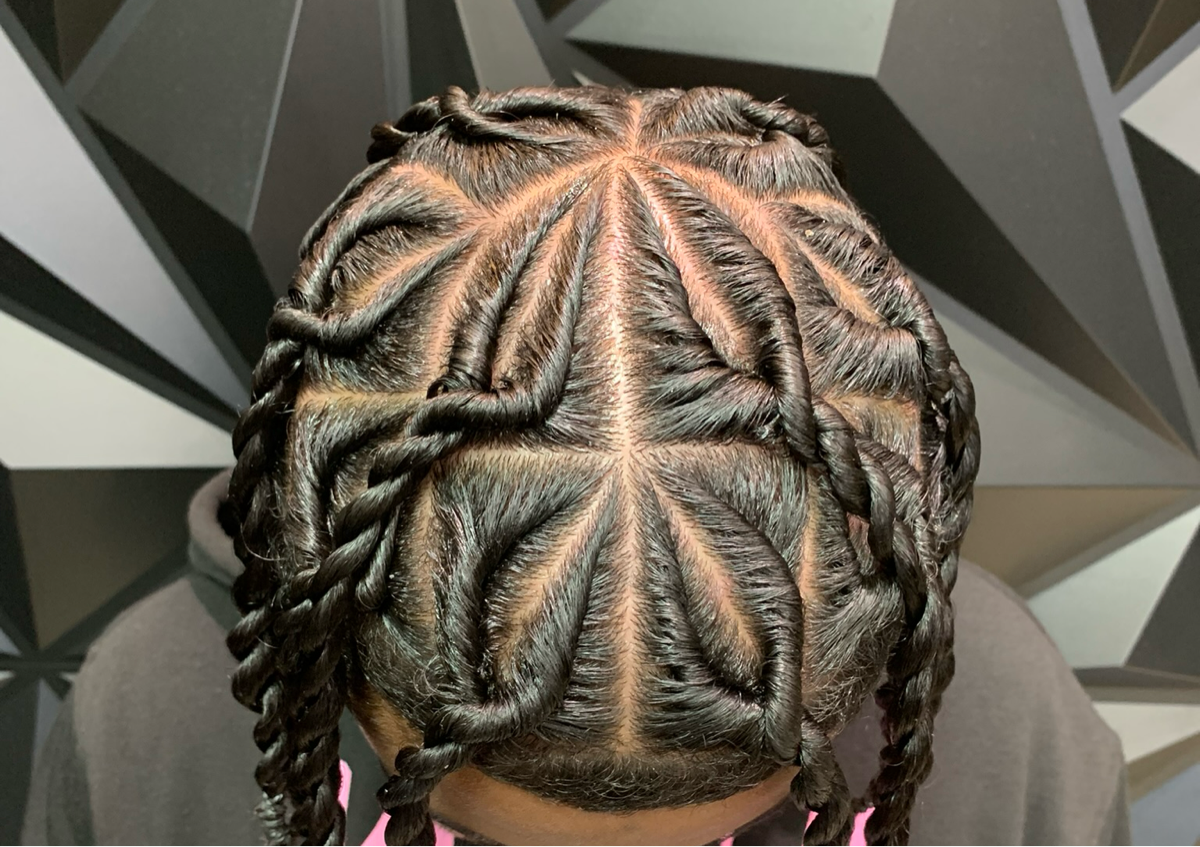 designer natural styles, braids or twist