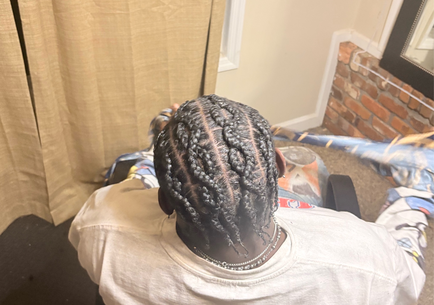 Male Scalp Braids ( w/ Design) 