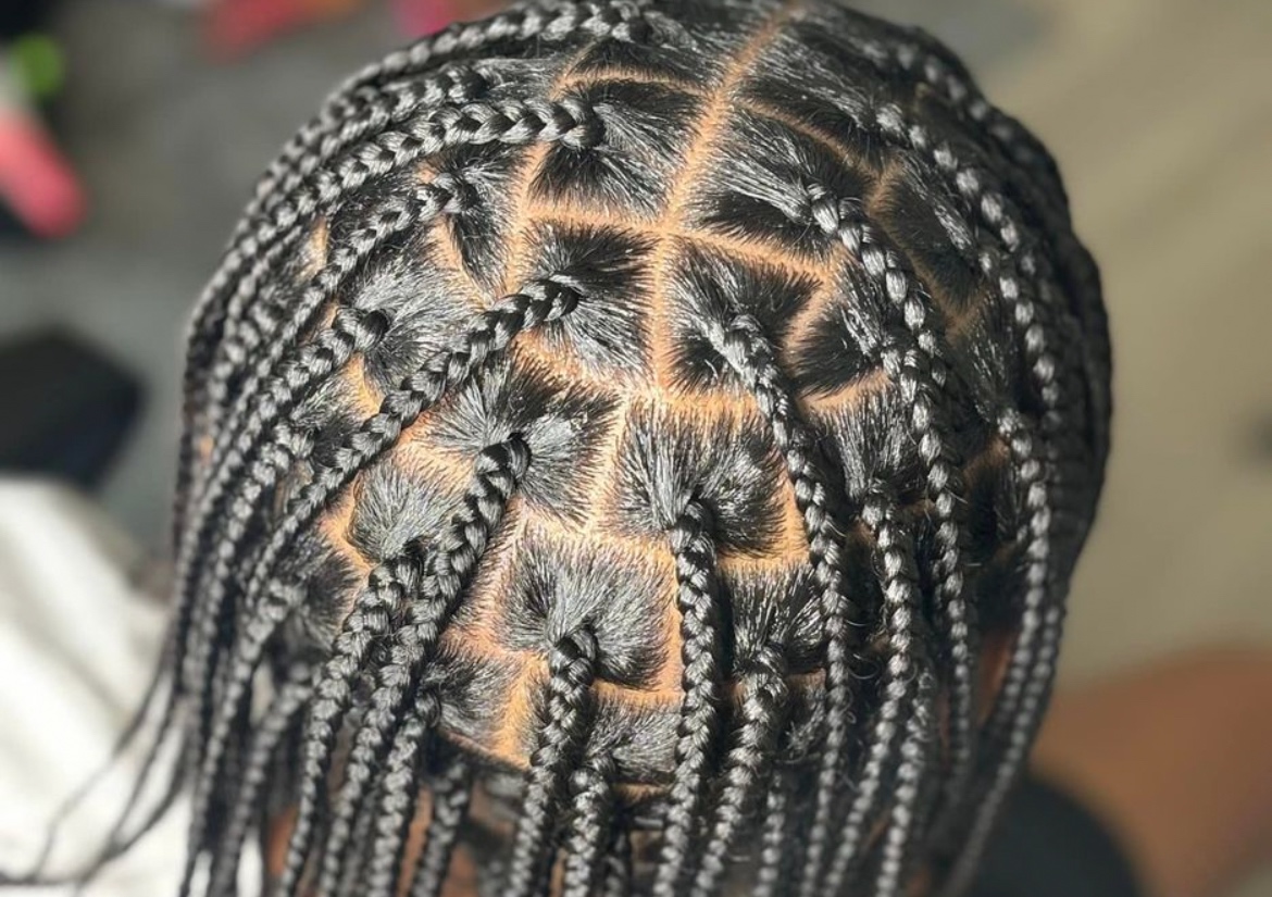Men box braids