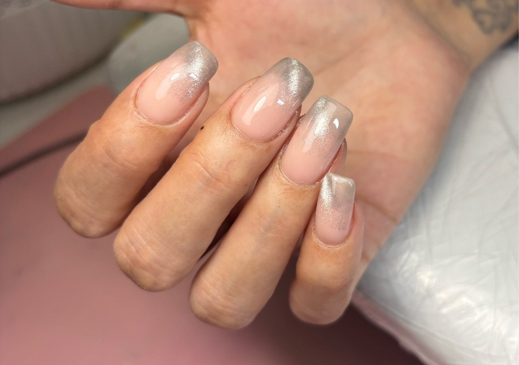 Sugar/Velvet/Glass Nails/Ombre