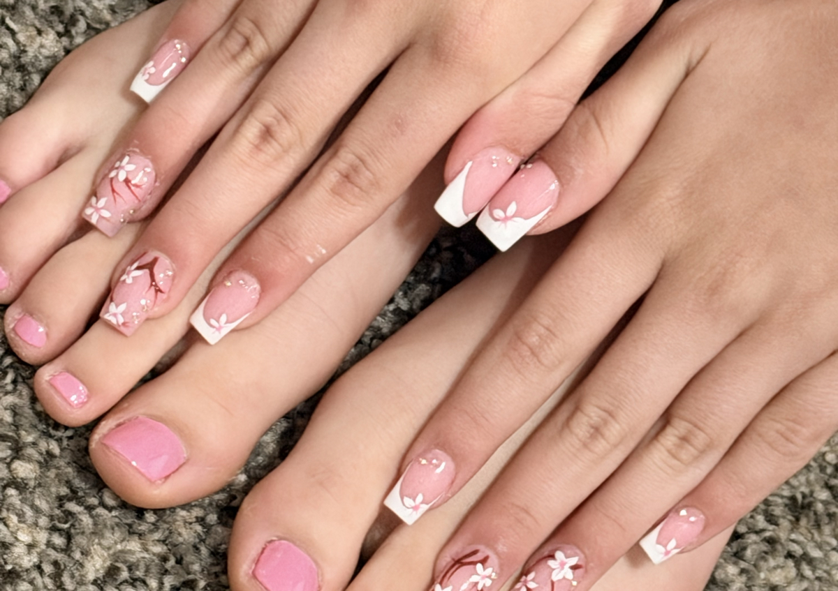 Manicura acrilico  y Pedicura Full 