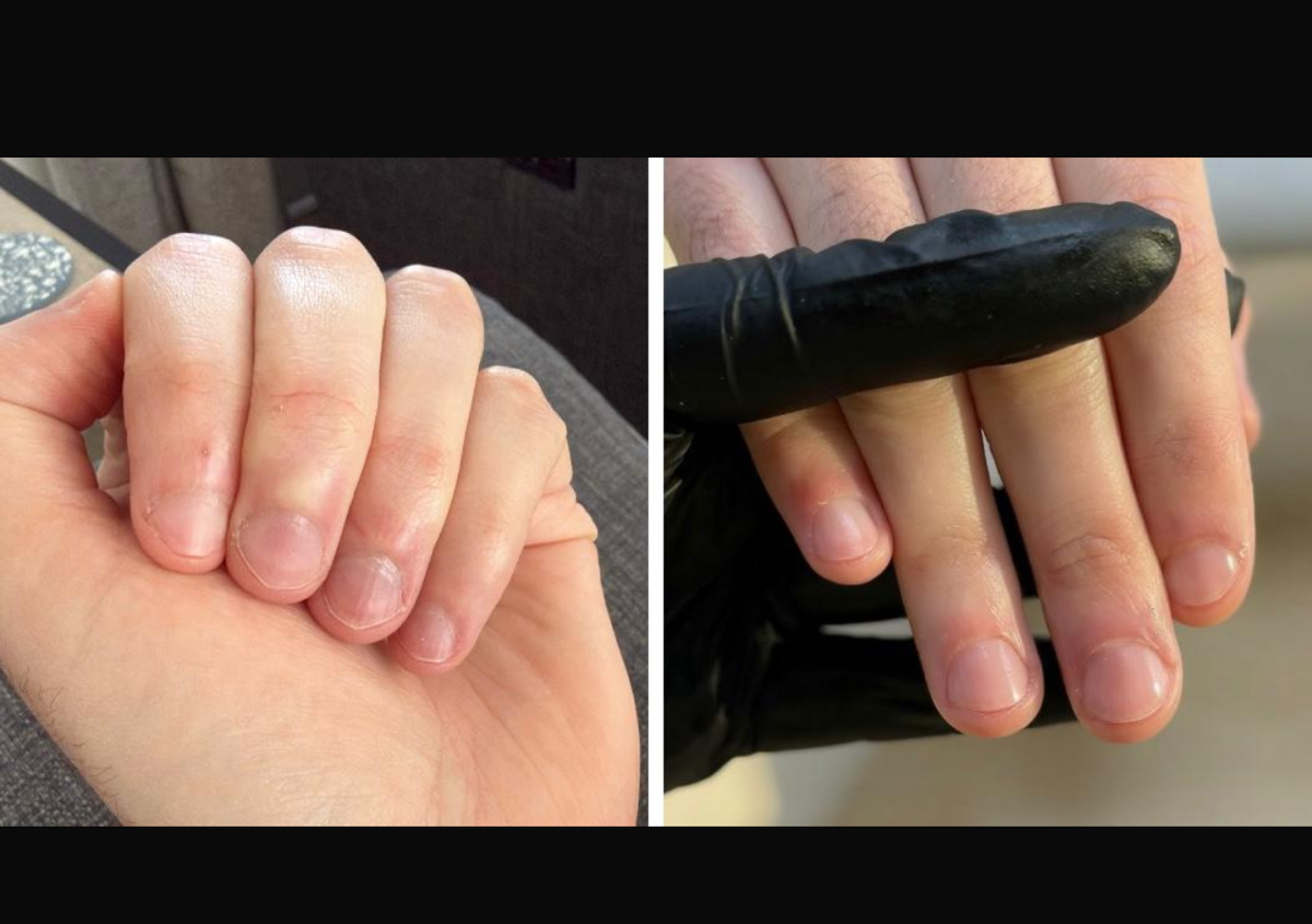 Mens mani & brow wax 