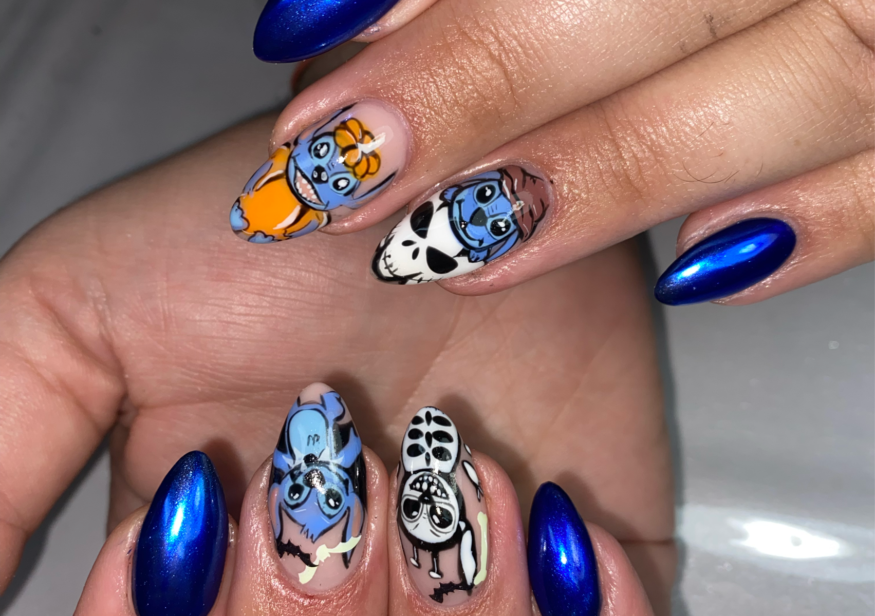 Hand Painted Nail Art