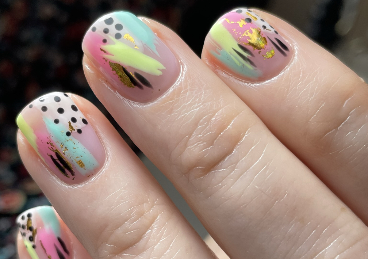 Detailed Nail Art Manicure