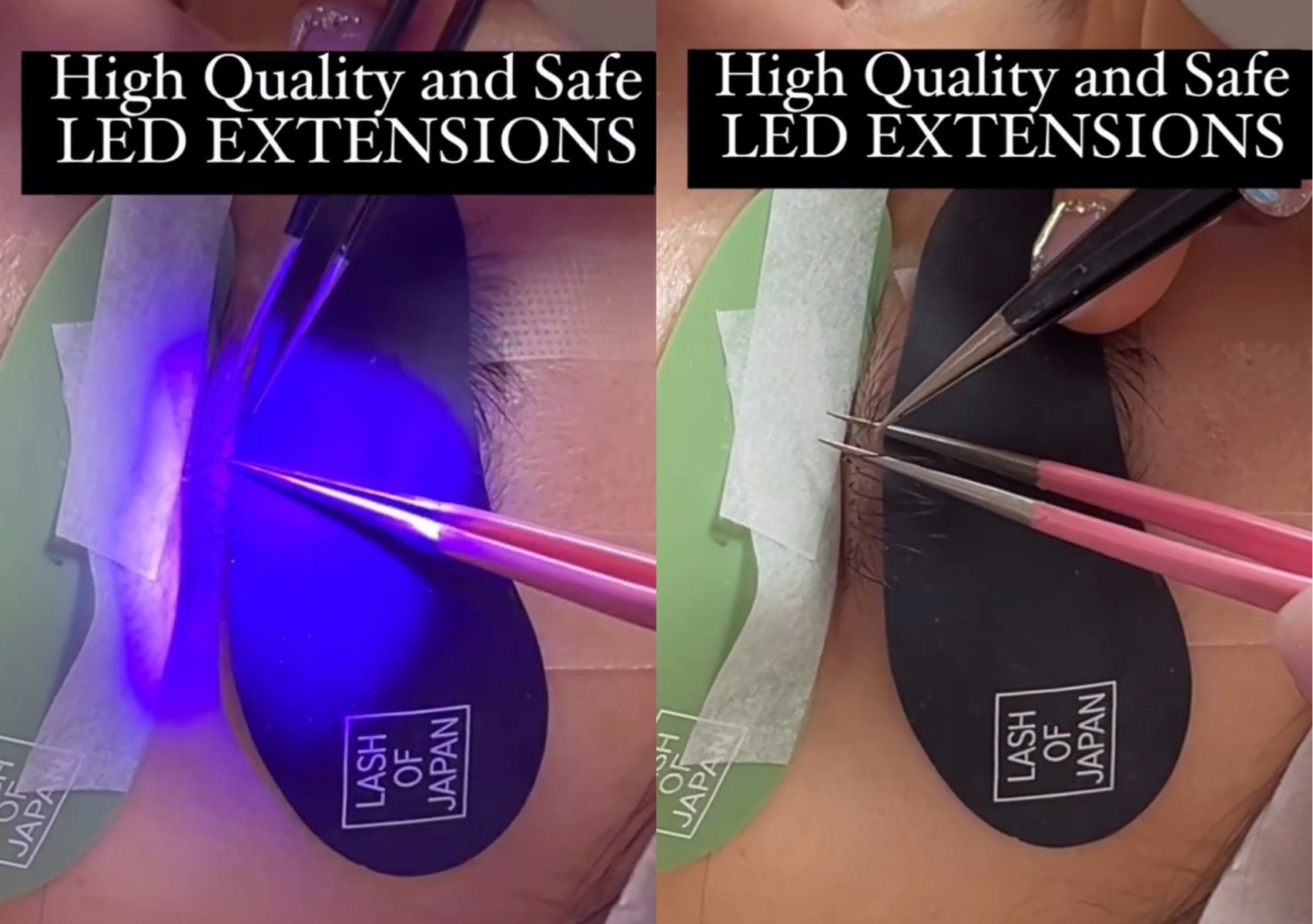 LED lash extensions (Classic, hybrid)