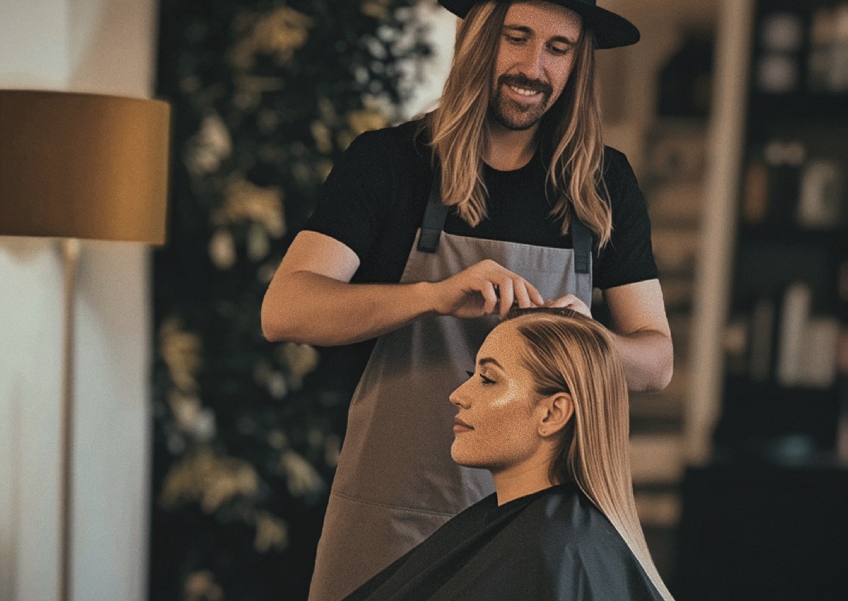 Full head foiling/balayage with Certified Organic/Natural hair colour