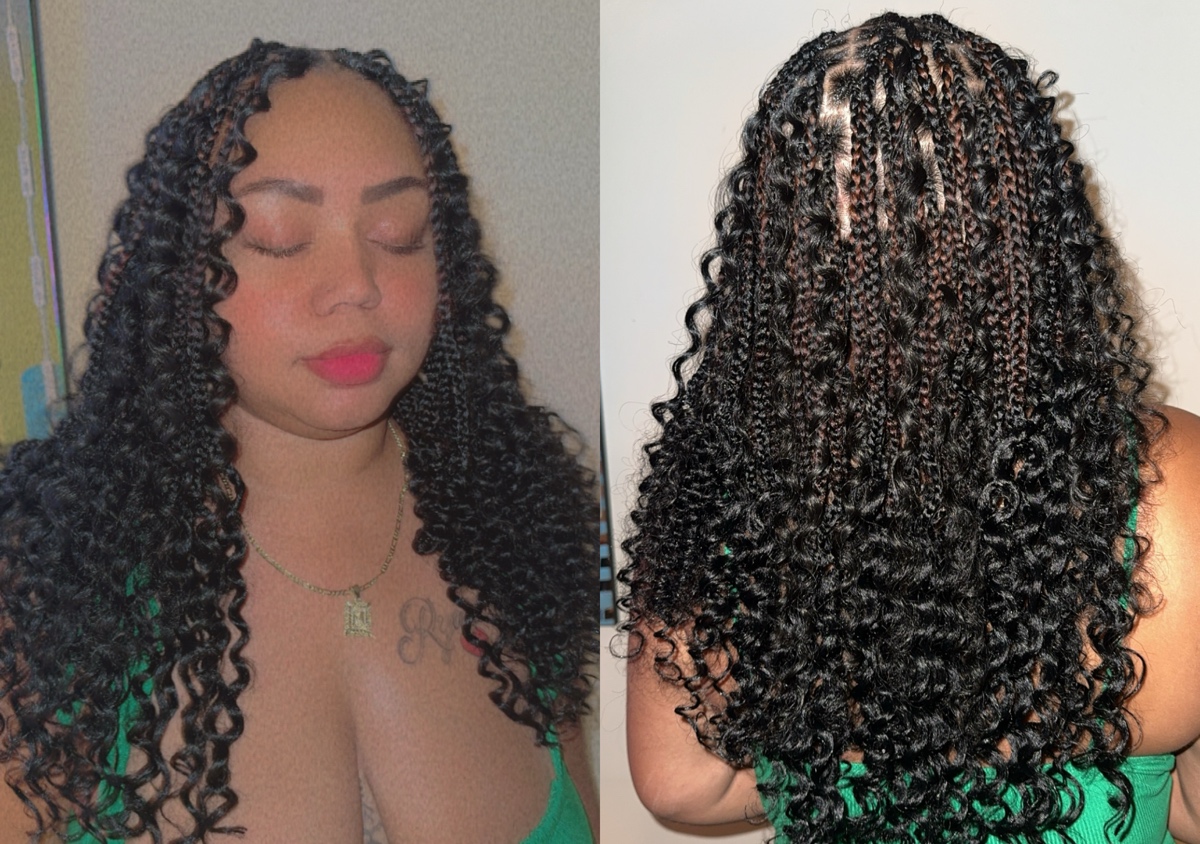 Bohemian braids mid back - Hair included