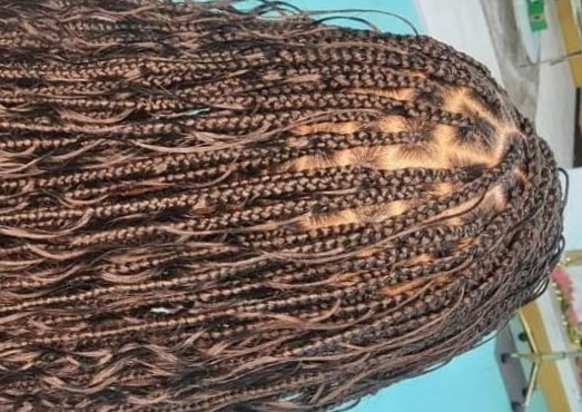 Bohemian knotless braids (hair not included) this style takes 2 -4 hours 