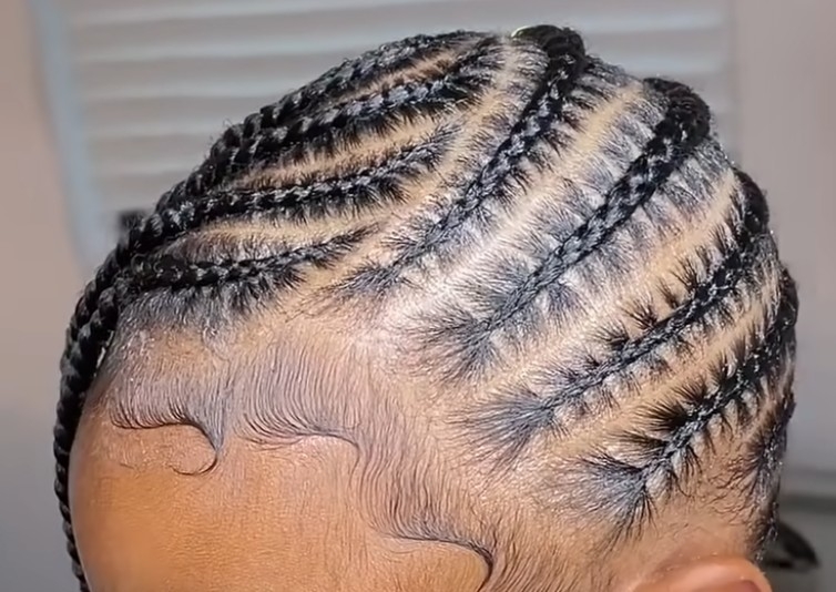 Kids braids  without hair (cornrows)