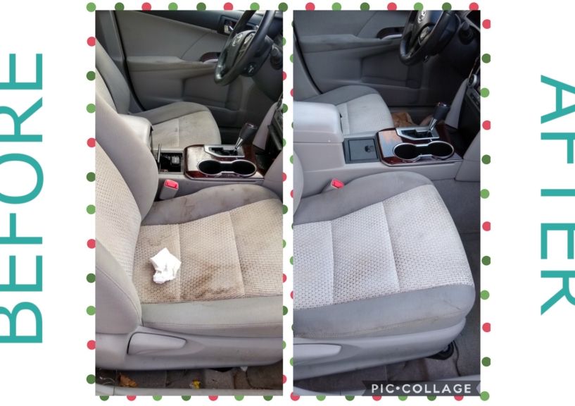 FRONT & REAR SEATS SHAMPOO/HOT WATER EXTRACTION ($37.50 per each row)