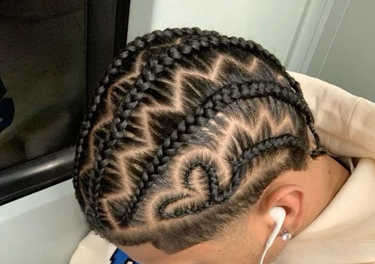 Men Stitch Braids Freestyle 