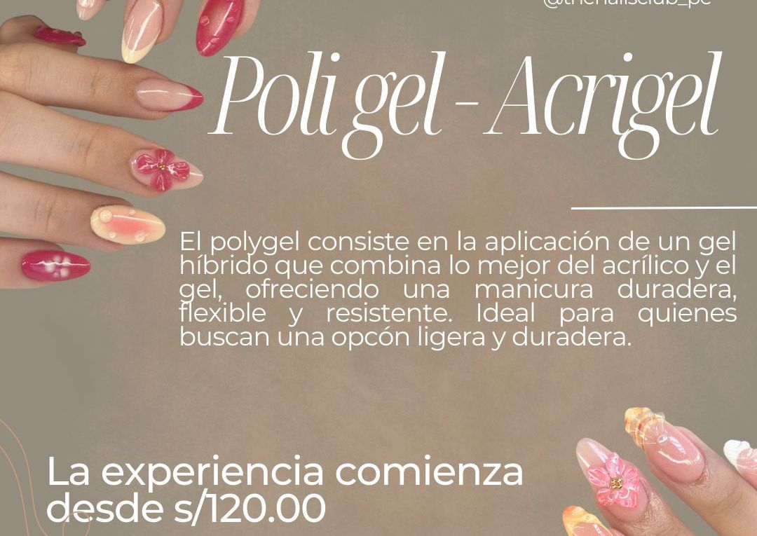 Manicure polygel c/ tips