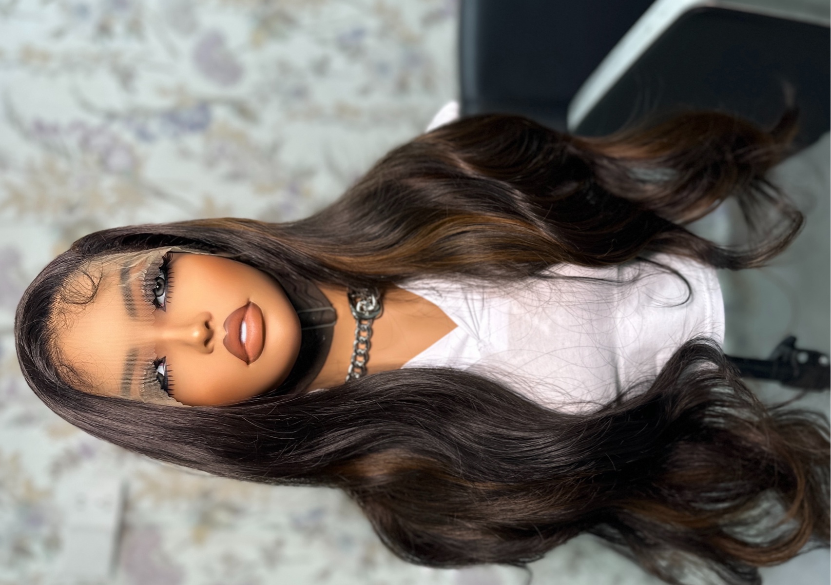 30” body wave wig blend hair 13x4 lace