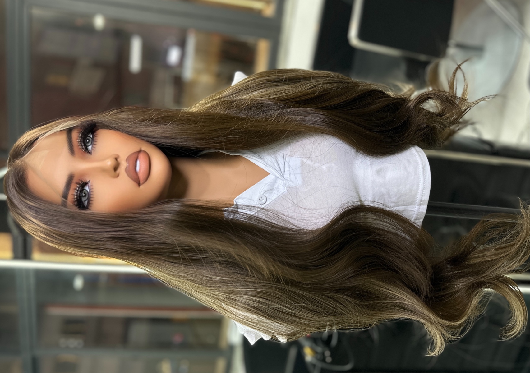 28 inch 13x4 lace blend hair 
