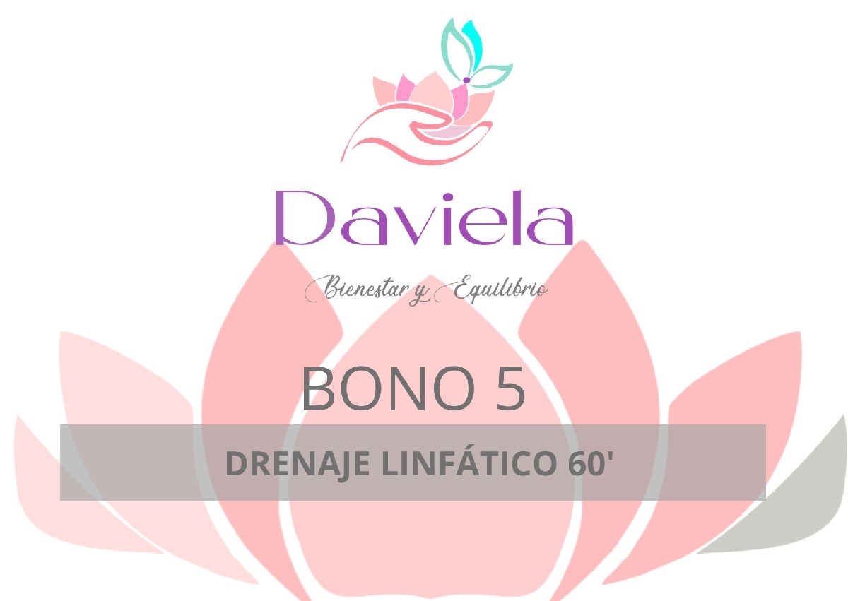 5 sesiones DRENAJE LINFÁTICO
