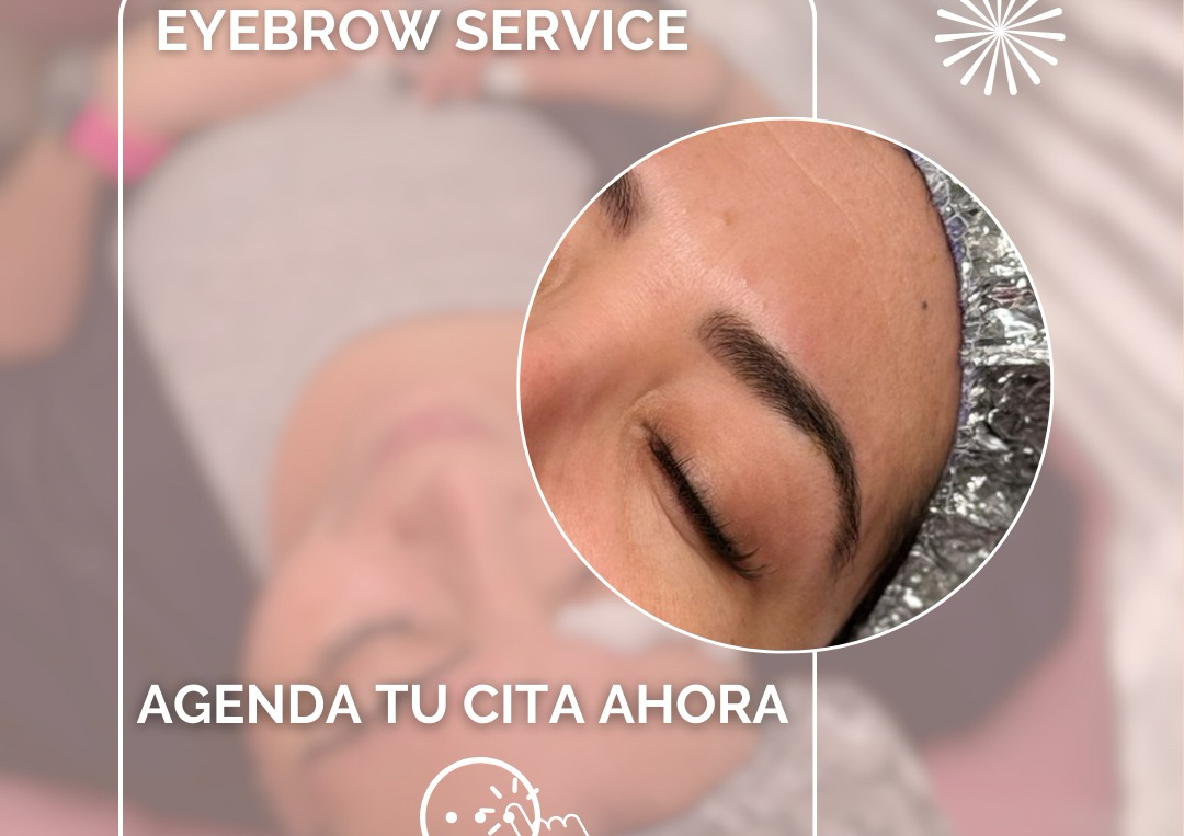 Diseño de cejas con cera & henna 